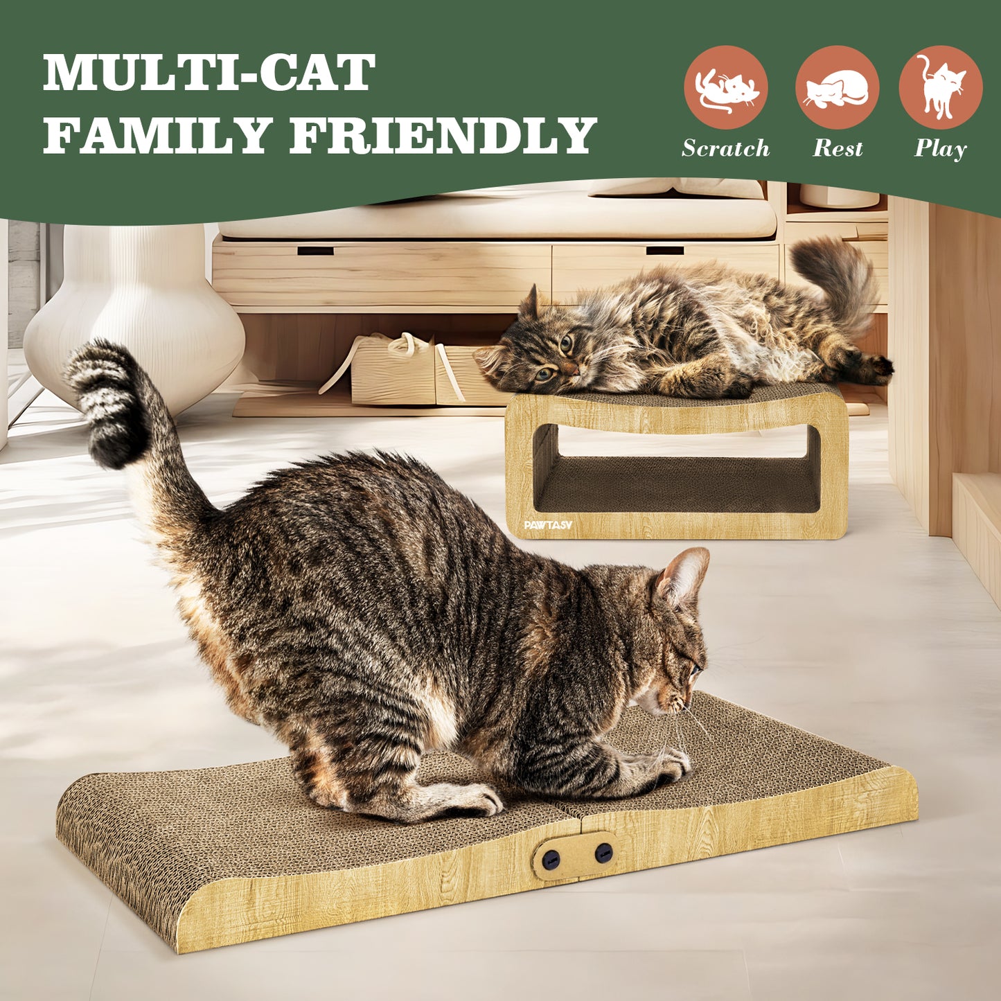 2 in 1 Cat Scratching Board