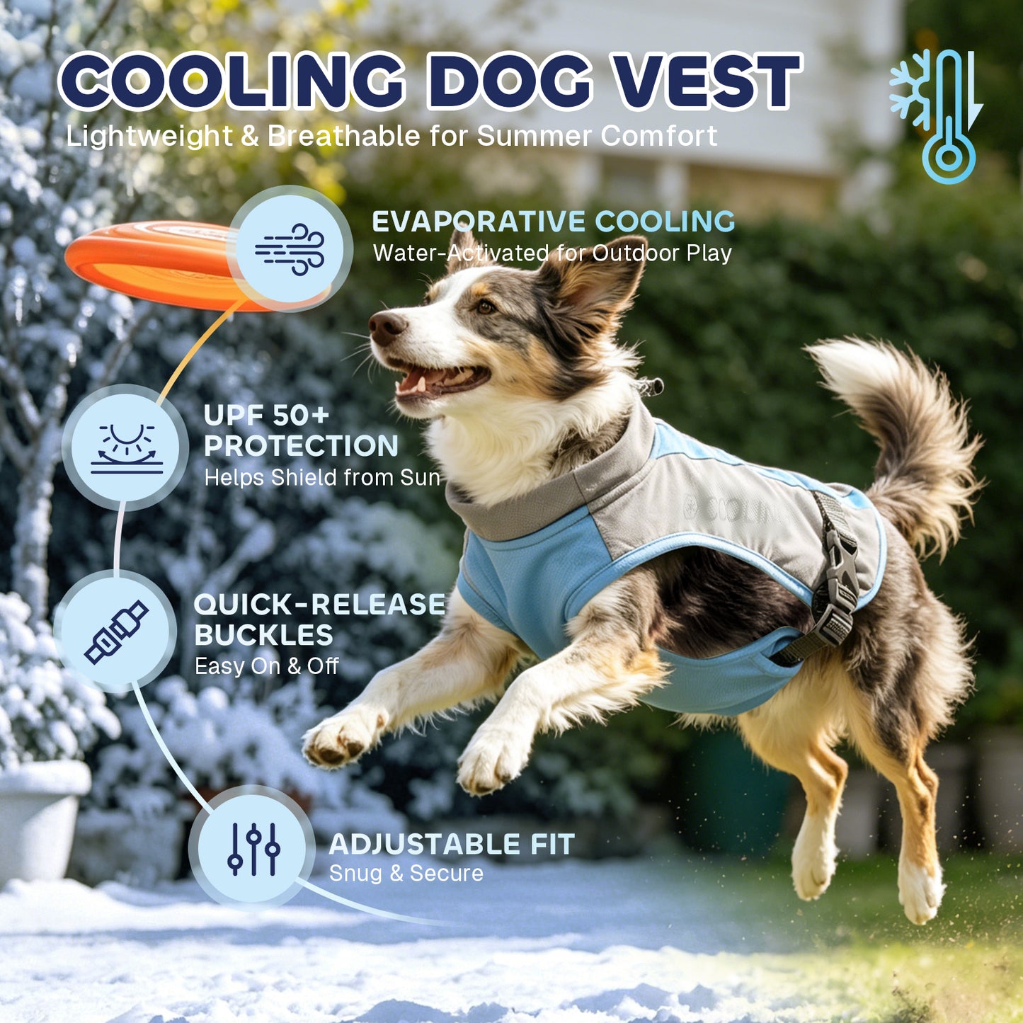 Evaporative Cooling Dog Vest