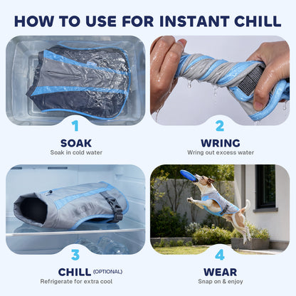 Evaporative Cooling Dog Vest
