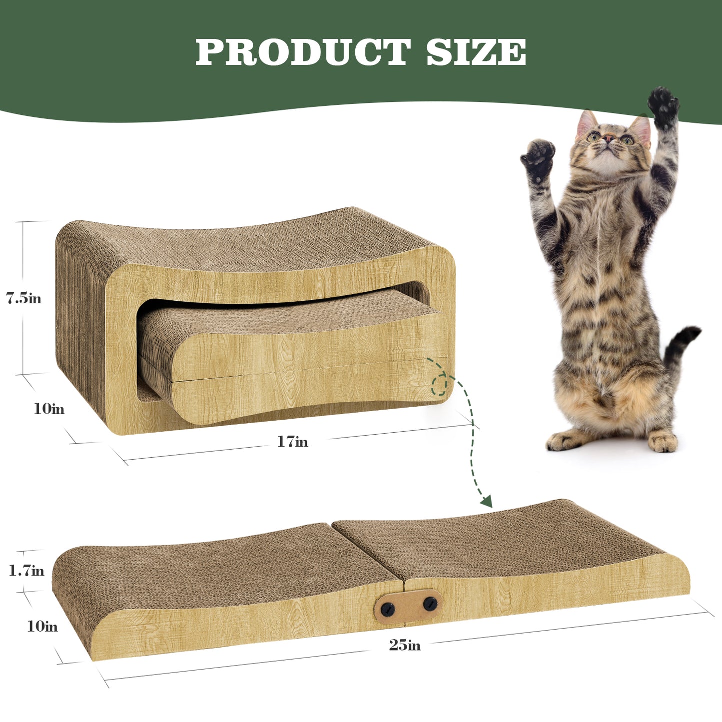 2 in 1 Cat Scratching Board