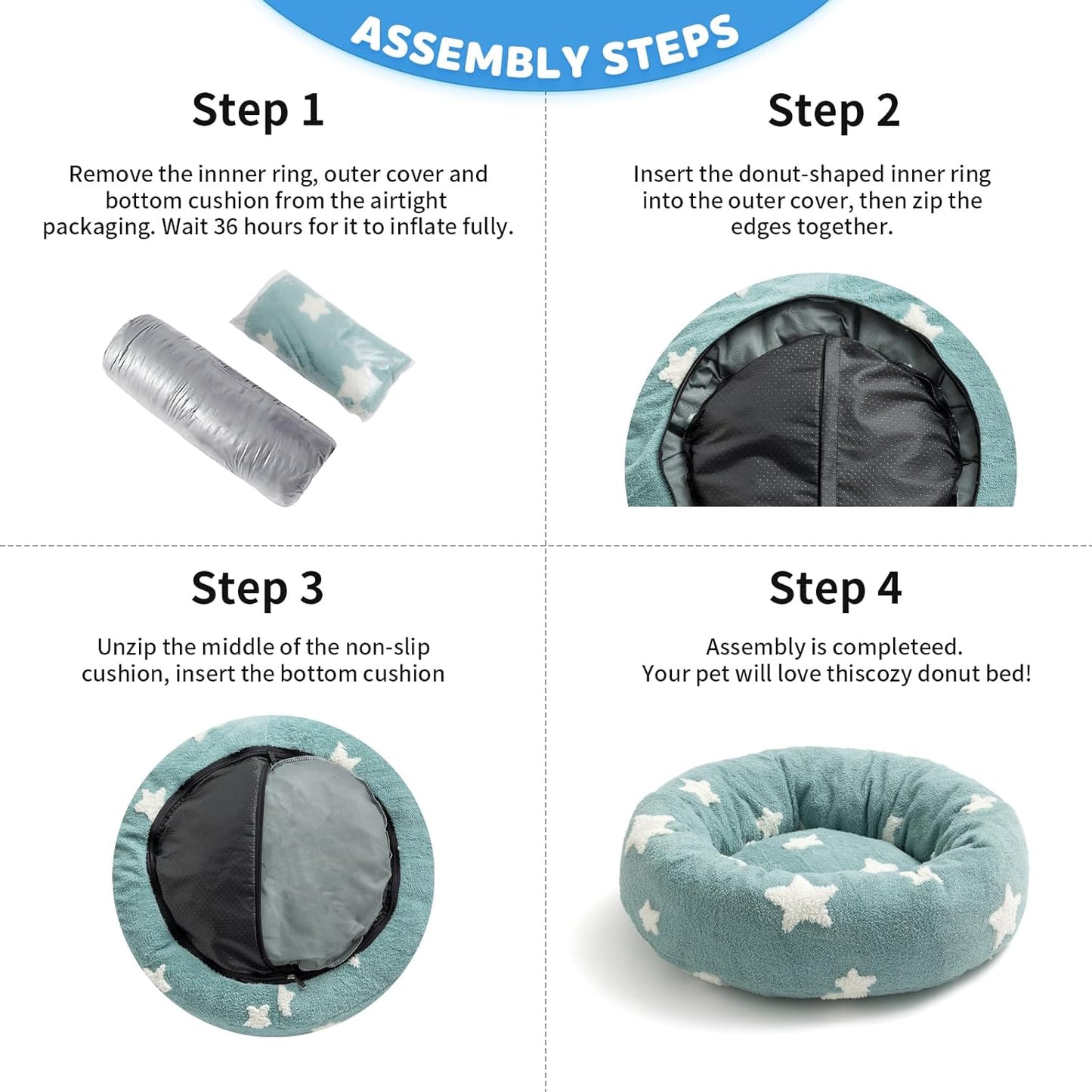 Cute Donut Pet Bed