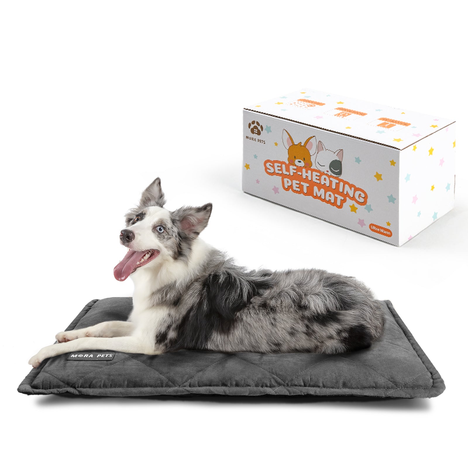 WHAMVOX Self-Heating Pet Mat - Portable, Electricity-Free Warming Pad For Dogs & Cats, 50x40 Cm